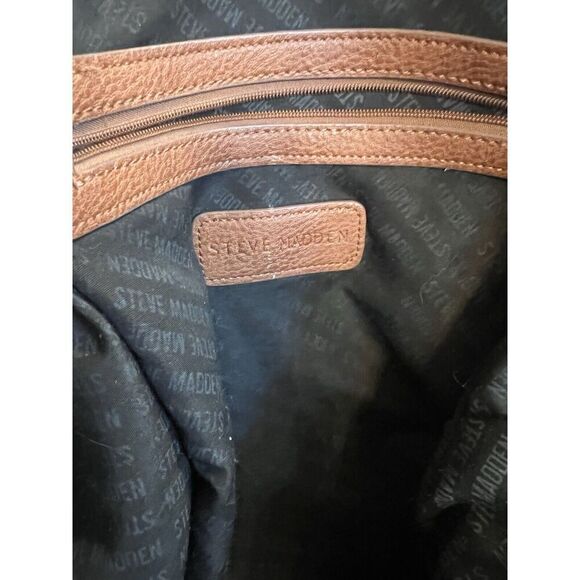 STEVE‎ MADDEN XL Travel/Gym Bag Faux Leather Color Bronze - Picture 9 of 13